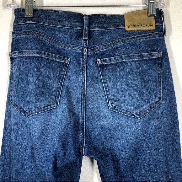 Aritzia Denim Forum The Nico Mid Rise Skinny Crop Jeans Released Hem 27 - Picture 8 of 11